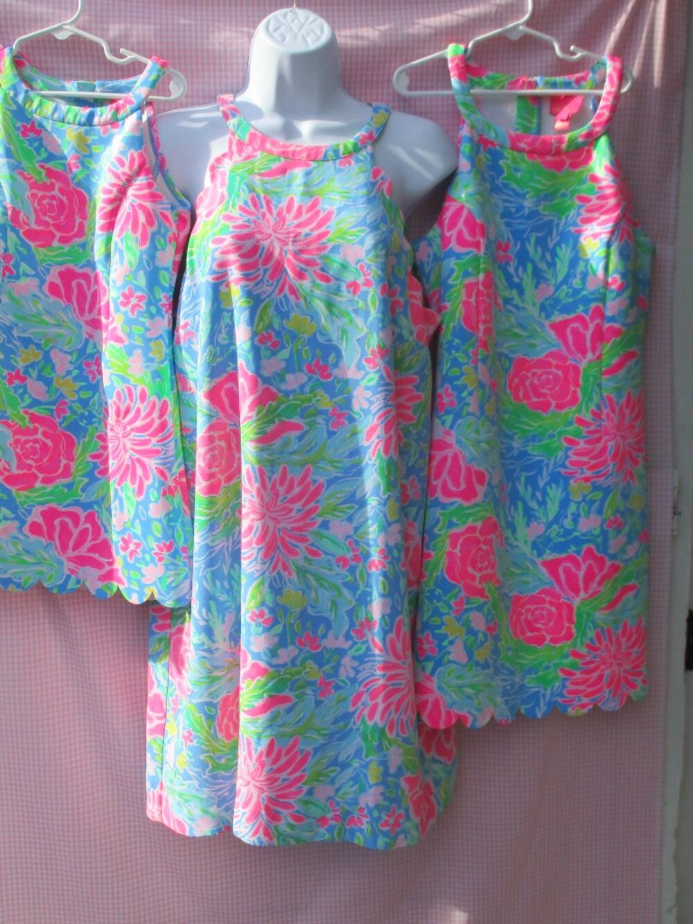 Lilly Pulitzer Zanzibar Blue Bunny Business Sophelia Big Sister Dress sz 16 - Picture 8 of 9